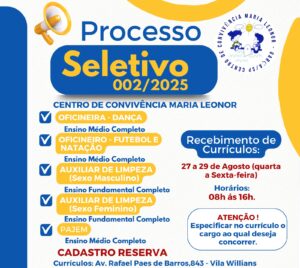 Processo Seletivo 002/2025
